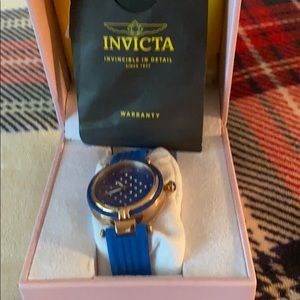 Invicta watch royal blue brand new worn once